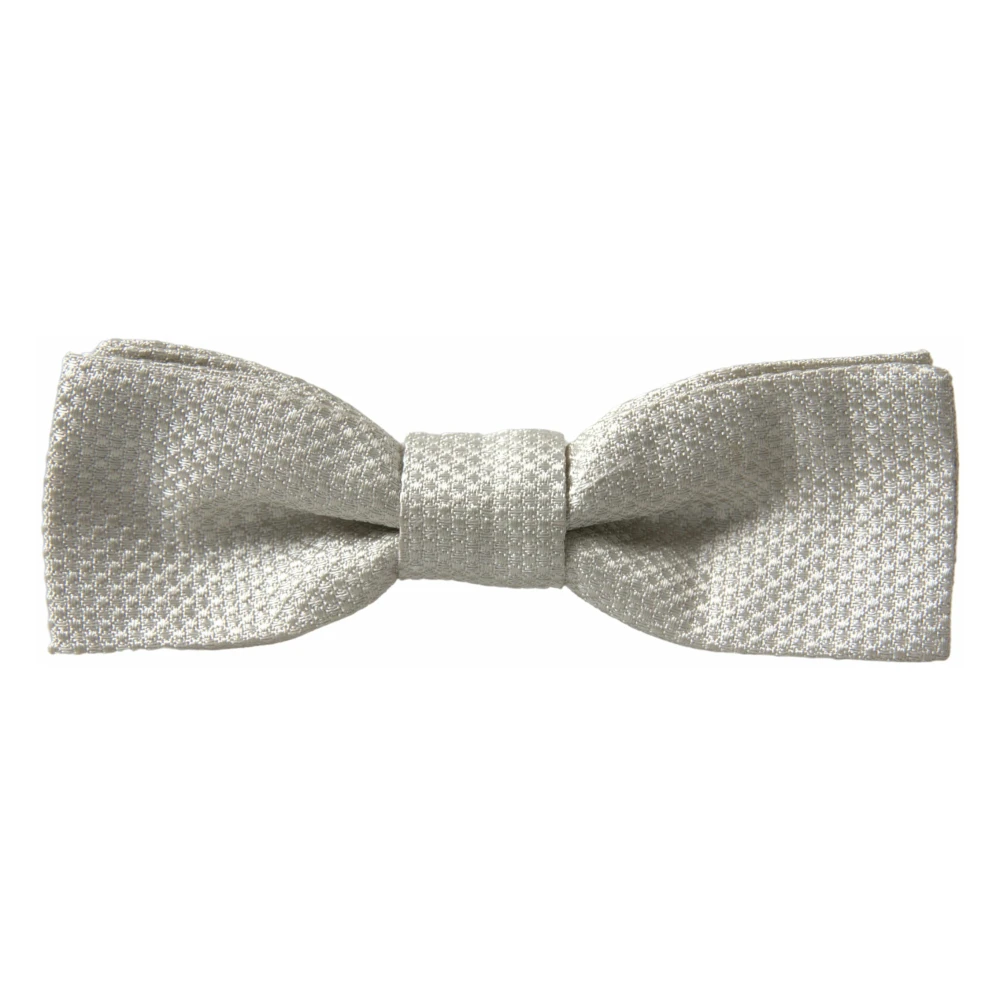 Dolce & Gabbana Men's White Tied Papillon Bow Tie