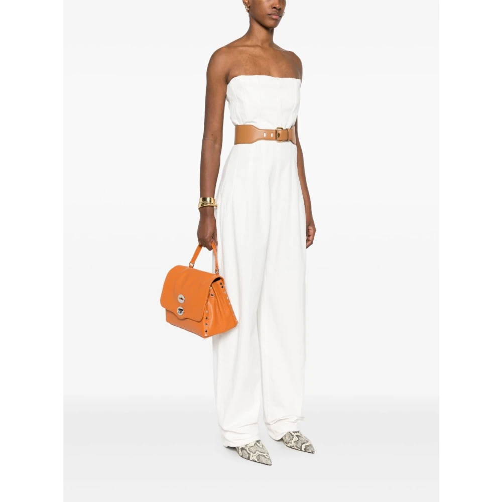 Zanellato Oranje Draaisluiting Handtas Orange Dames