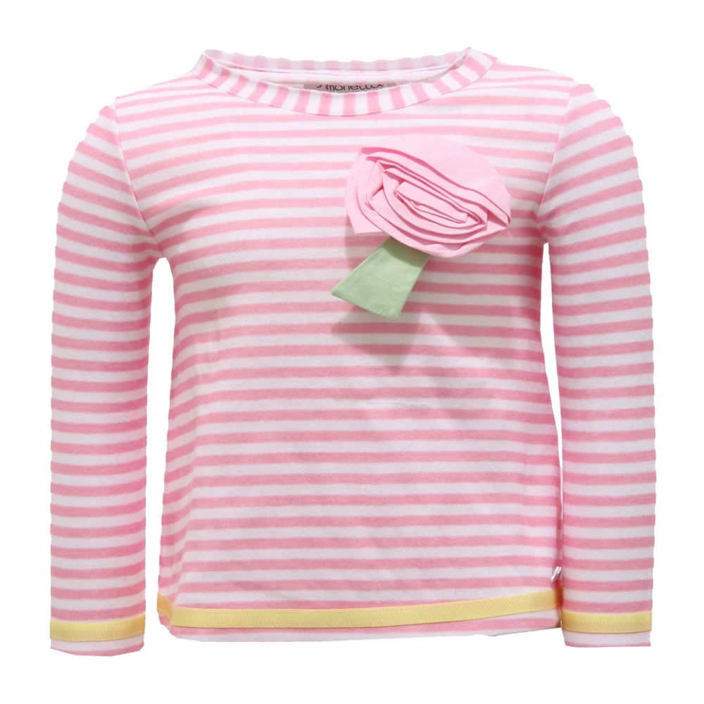Simonetta Pink Kids Short Sleeve T-Shirts, Female, 2 Y, Maglia Mini Cotton