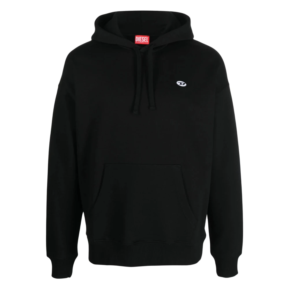 Diesel Hoodie met ROB Hood Doval Black Heren