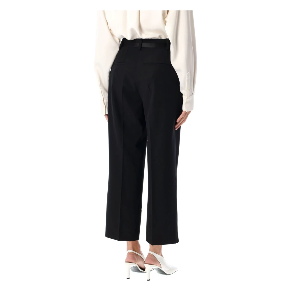 Anine Bing Zwarte Wol Louisa Tuxedo Broek Black Dames