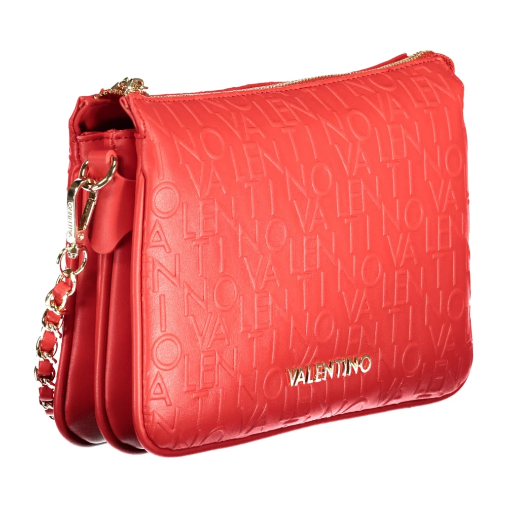 Valentino by Mario Valentino Rode Schoudertas met Afneembare Band Red Dames