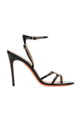 Lackläder Sandal med Hög Klack