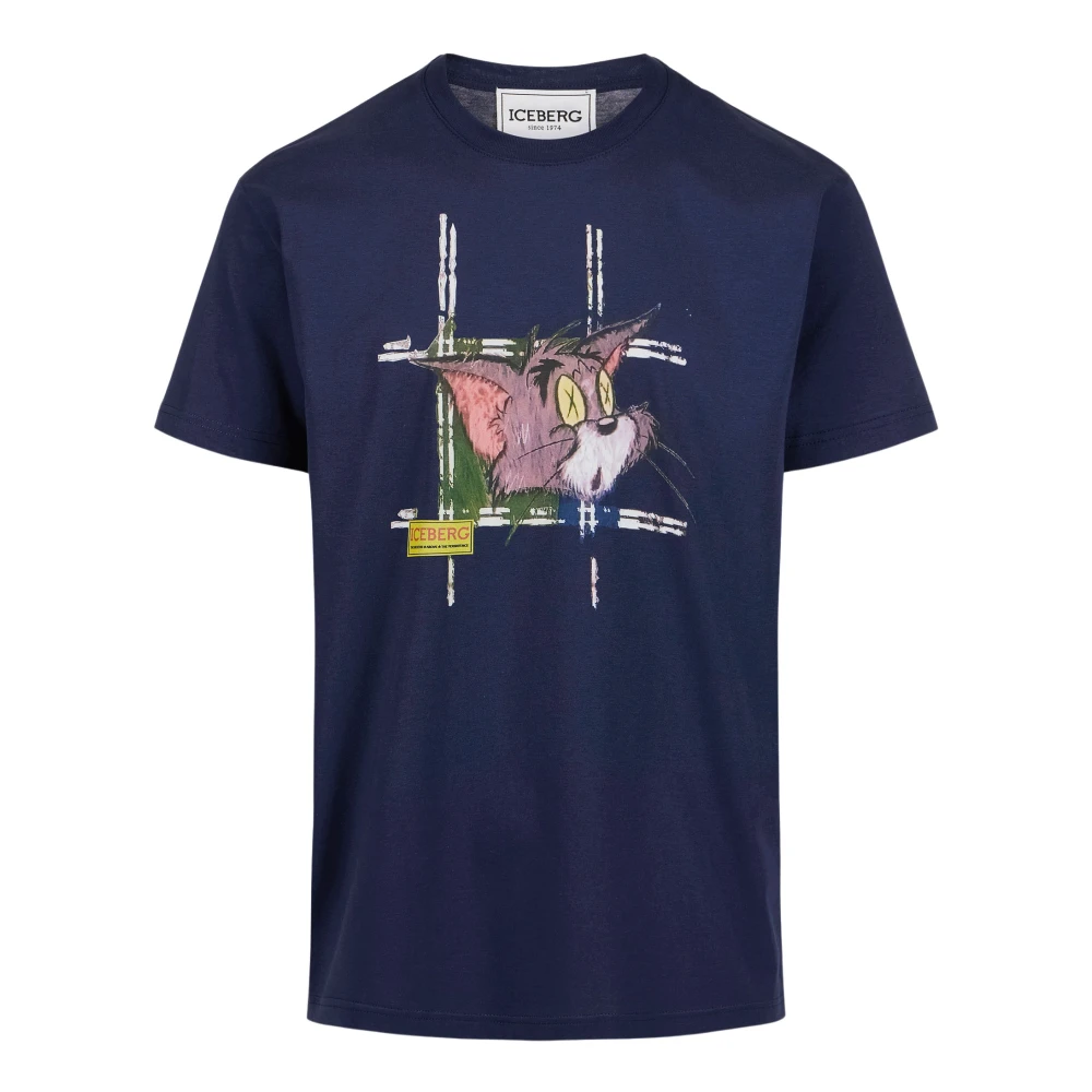 Iceberg - Tops > T-Shirts - Blue - Iceberg - Modalova