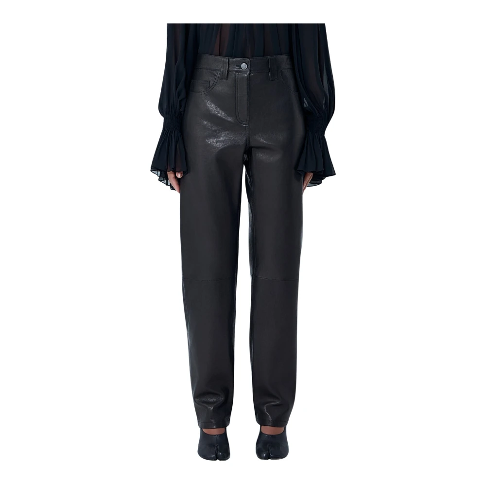 Khaite Donna Nero Pantaloni, S, New,