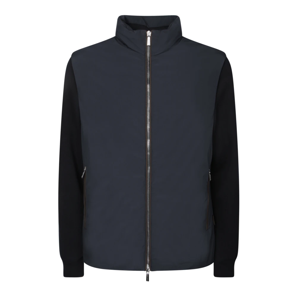 Moorer Waterdichte Technische Stofjas Blue Heren