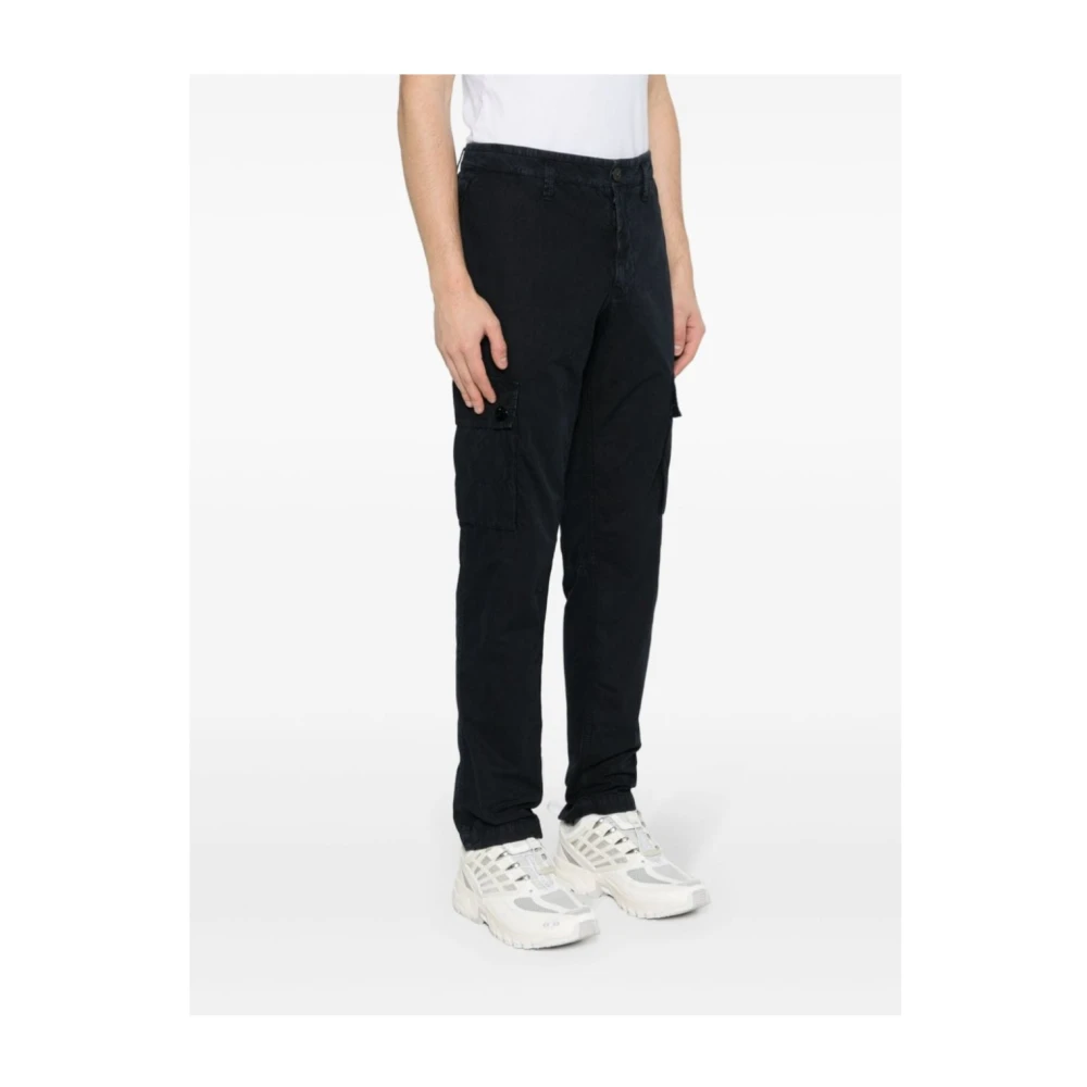 Stone Island Slim-fit Trousers Black Heren