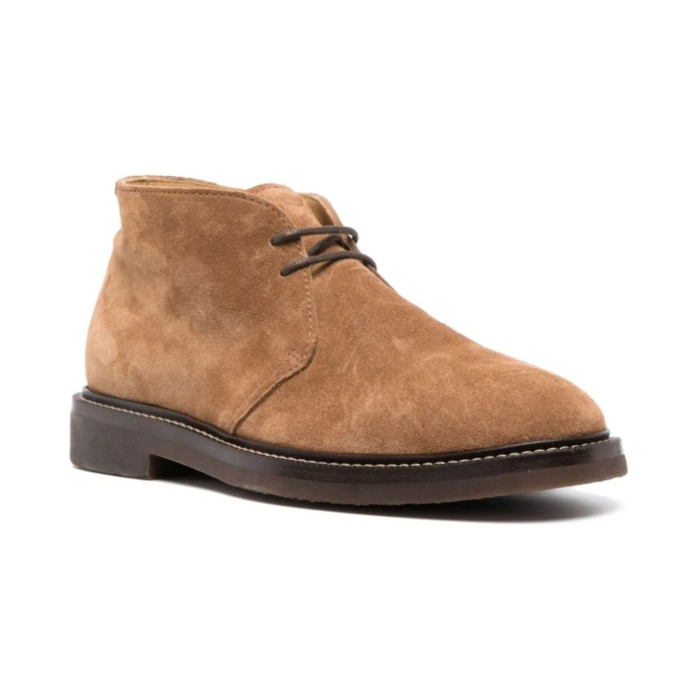 BRUNELLO CUCINELLI Bruine Veterschoenen voor Heren Brown Heren