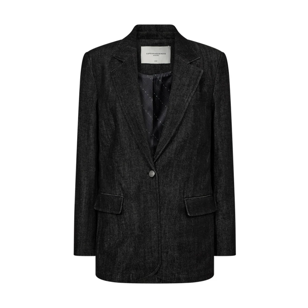 Copenhagen Muse Stijlvolle Muse Blazer in Blauw Black Dames