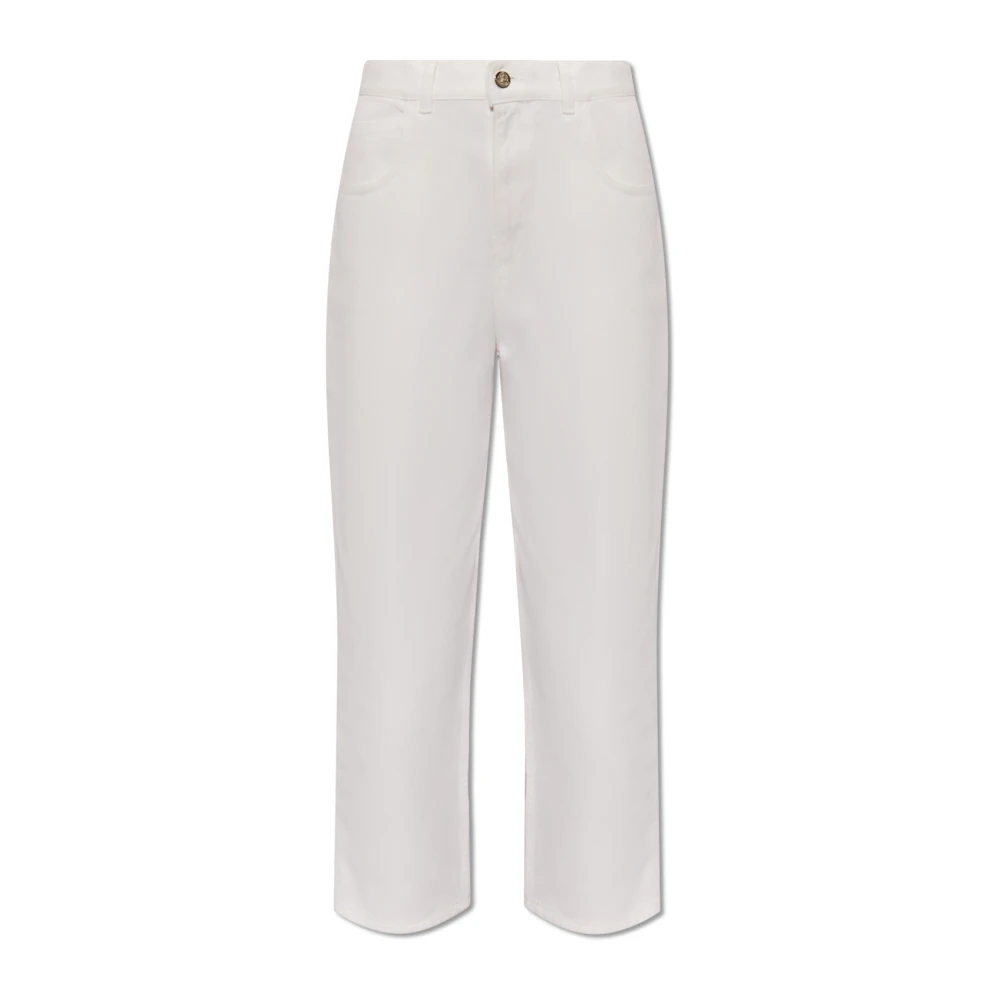 Moncler Höga jeans White, Dam