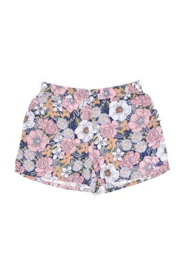 Retro Blommigt Högmidjade Shorts