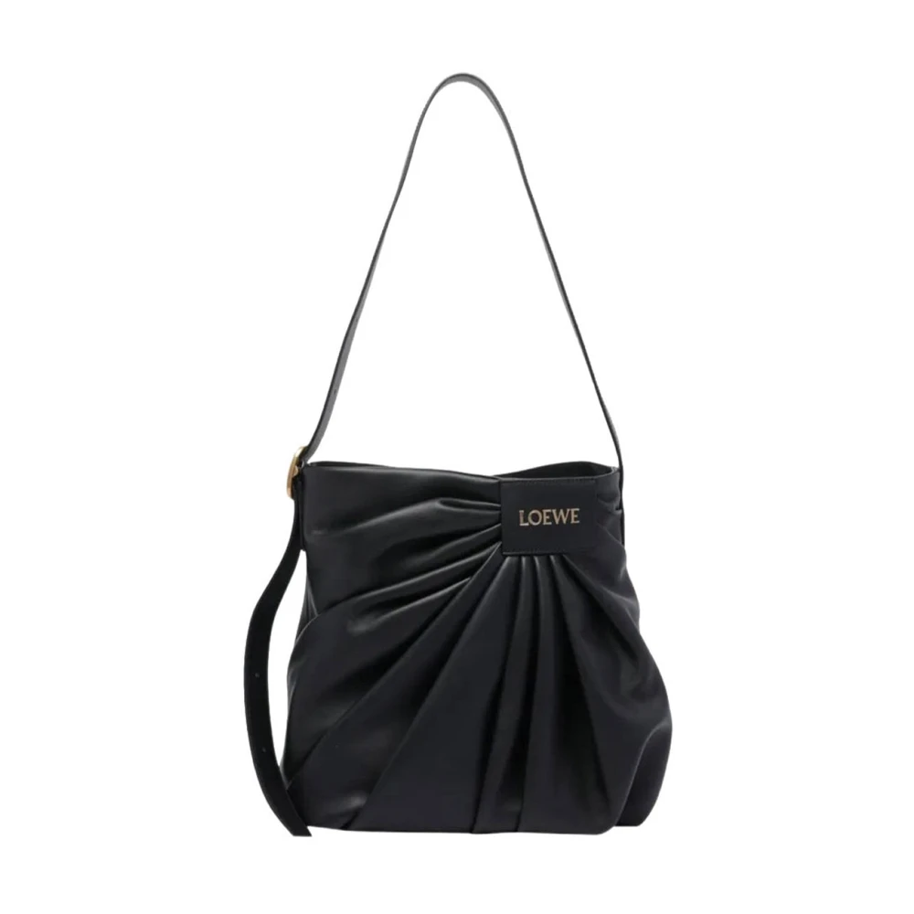 Loewe Women's Black Shoulder Bags, One Size, Draped Tote Bag