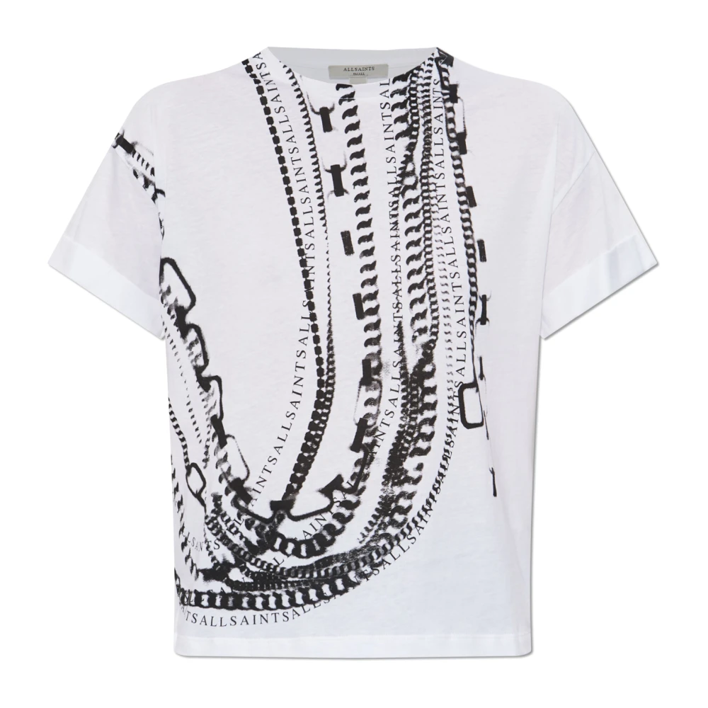 AllSaints T-shirt Metallo White Dames