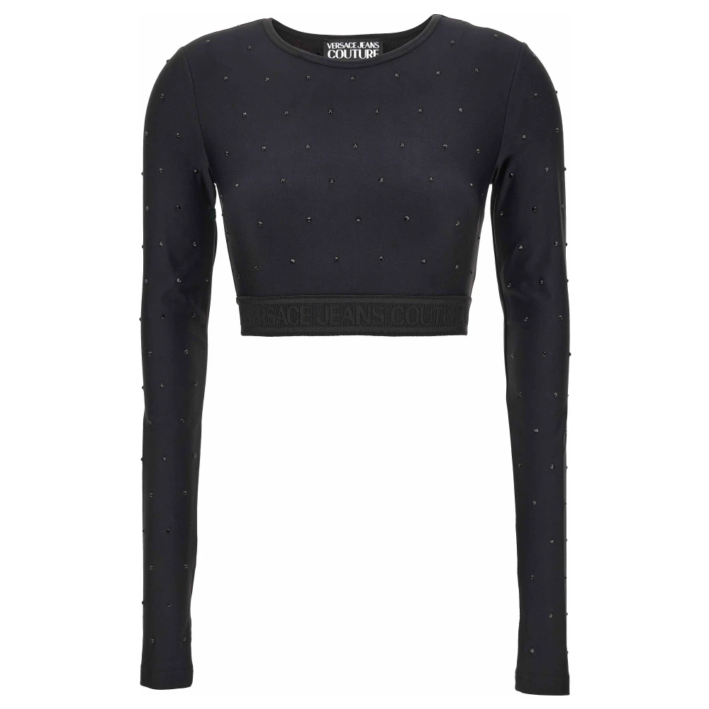 Versace Jeans Couture T-shirts en Polos Black Dames