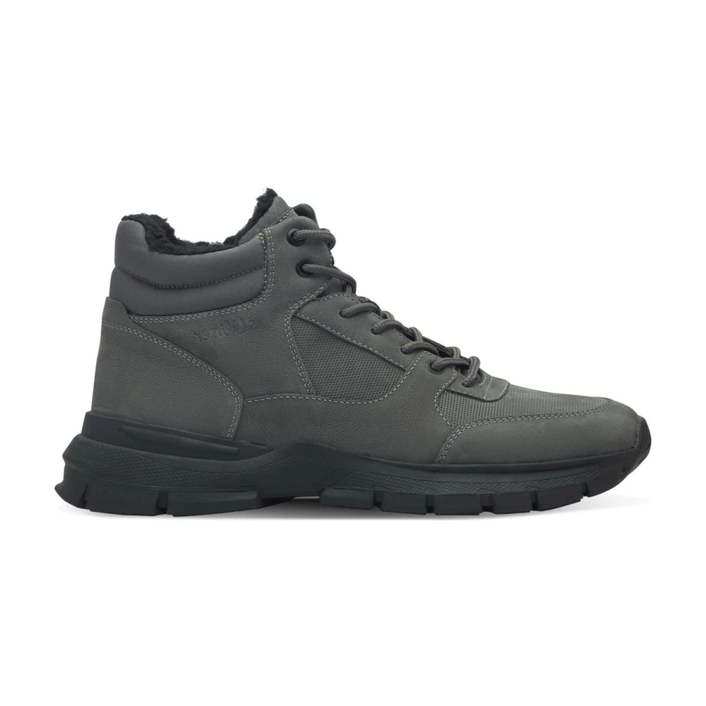 s.Oliver Donkergrijze Sneakers voor Mannen Heren Schoenen Grijs