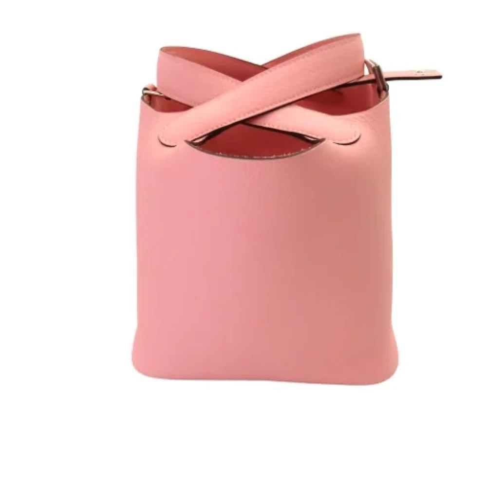 Hermès Vintage Pre-owned Leather handbags Pink Dames