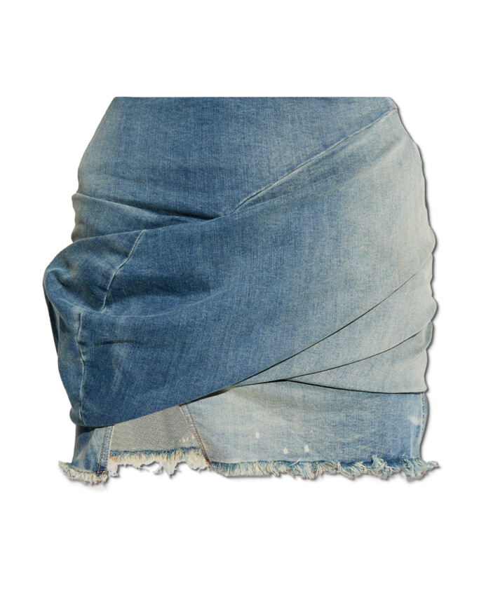 jupe-en-denim-drapee-mini