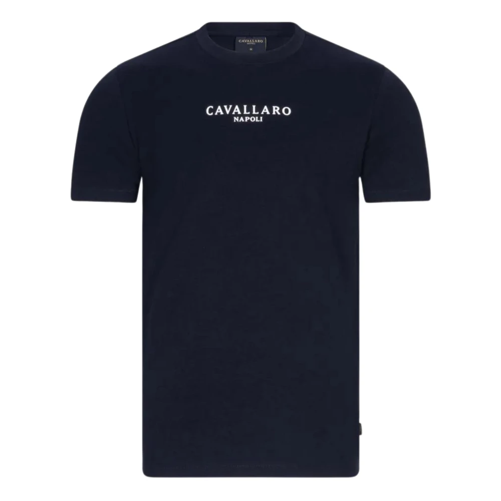 Cavallaro Beradino Donkerblauw T-shirts Blue Heren