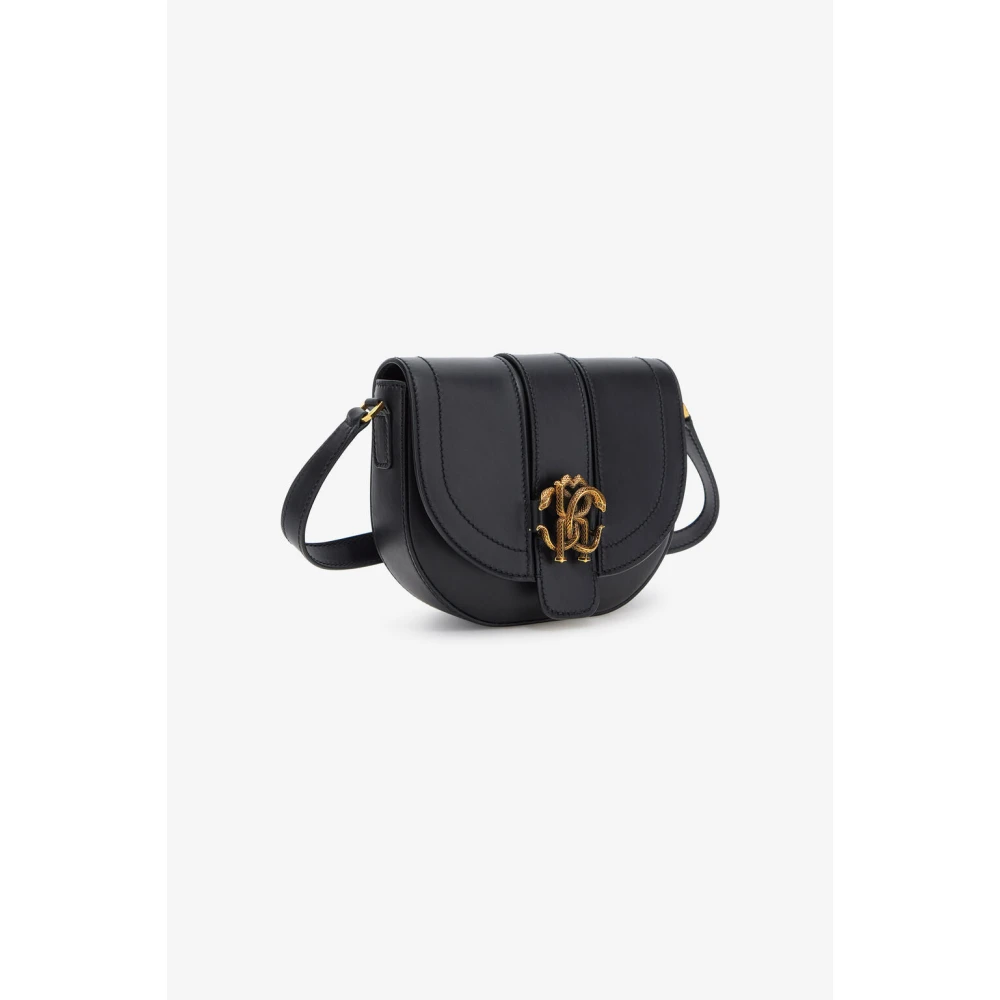 Roberto Cavalli Logo Schoudertas Black Dames