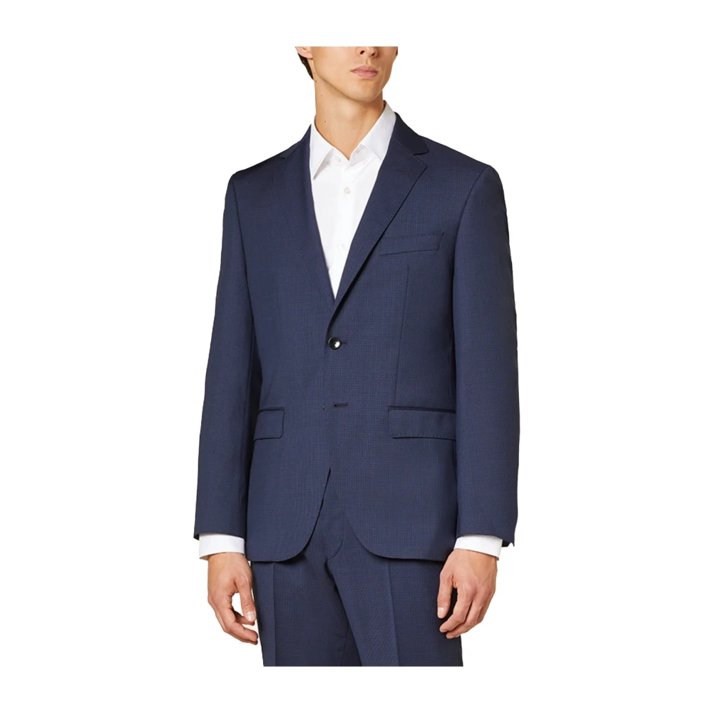 Hugo Boss Polyester Jassen en Blazers Blue Heren
