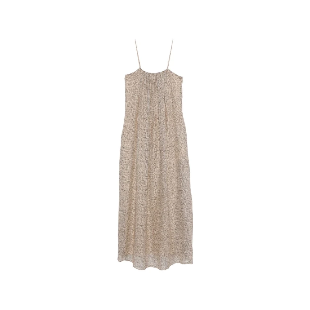 Alysi Women's Beige Spaghetti Strap Maxi Dress - Maxi Dresses - M - Dresses