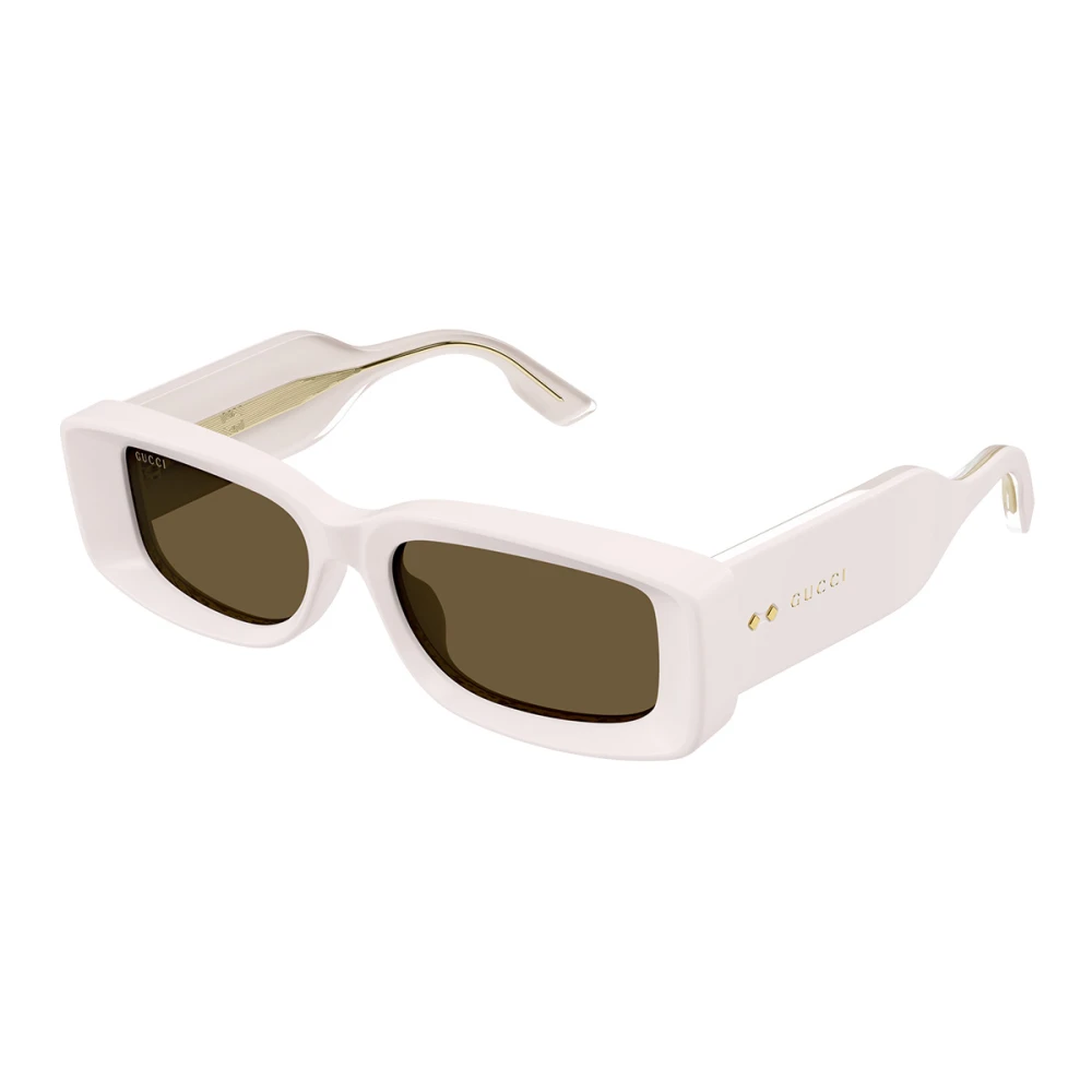 Gucci Unisex White Stylish Sunglasses With Iconic Rivets
