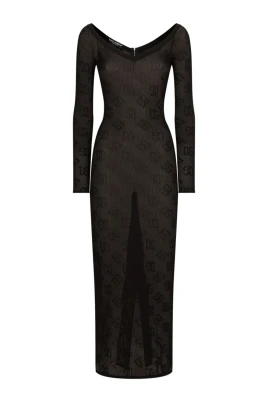 Jacquard Logo Sheath Dress