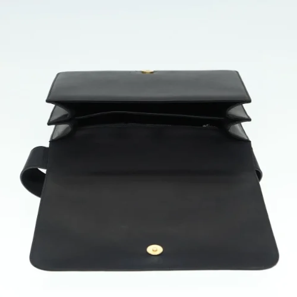 Salvatore Ferragamo Pre-owned Leather shoulder-bags Black Dames