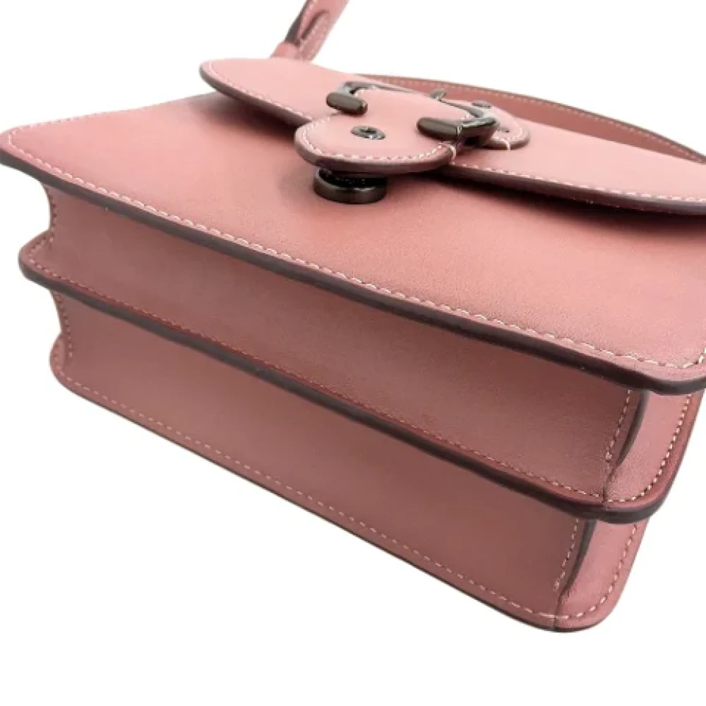 Coach Pre-owned Leather handbags Pink Dames