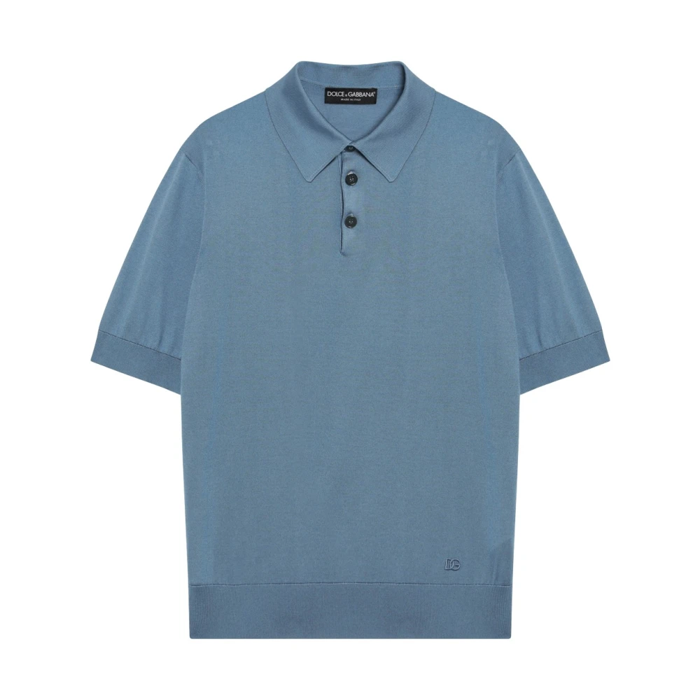 Dolce & Gabbana Men's Blue Polo Shirts, Xl, Polo