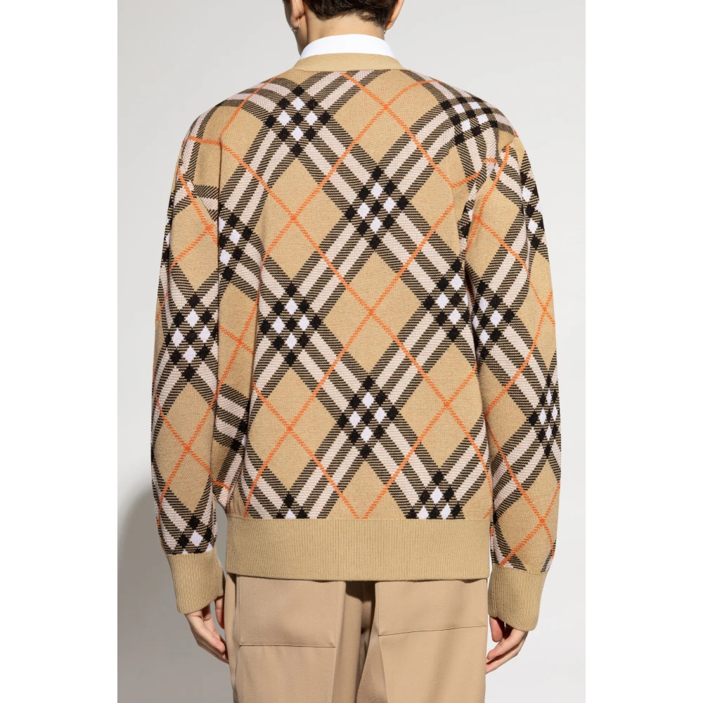 Burberry Wollen vest Beige Heren