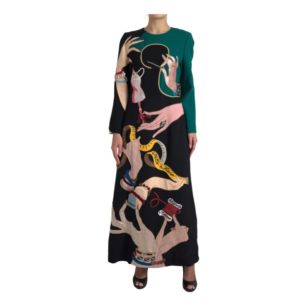 Dolce & Gabbana Women's Multicolor A-Line Maxi Dress - Maxi Dresses - 2XL - Dresses