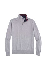Merino half-zip gebreide trui