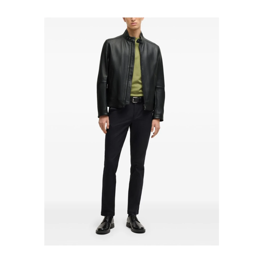 Hugo Boss Zwarte Jassen voor Mannen Black Heren