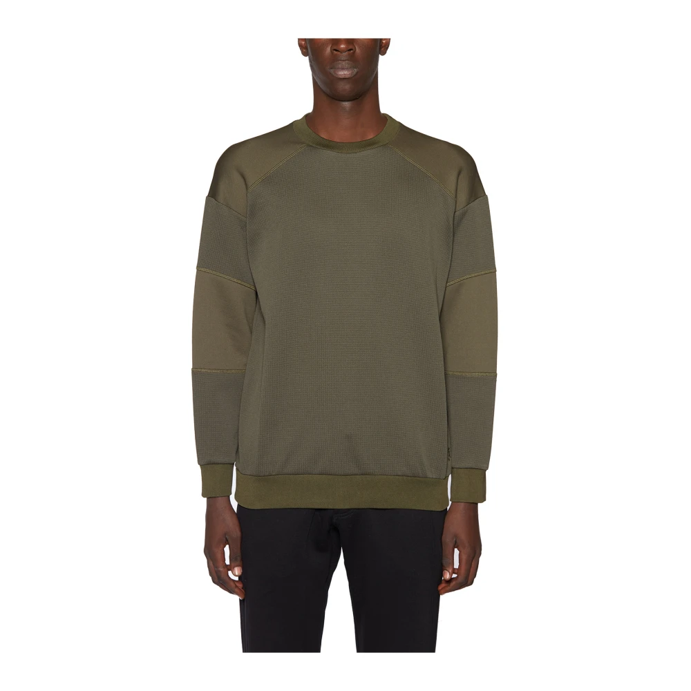 Gramicci Quarter Knit Crewneck Sweater Green, Herr