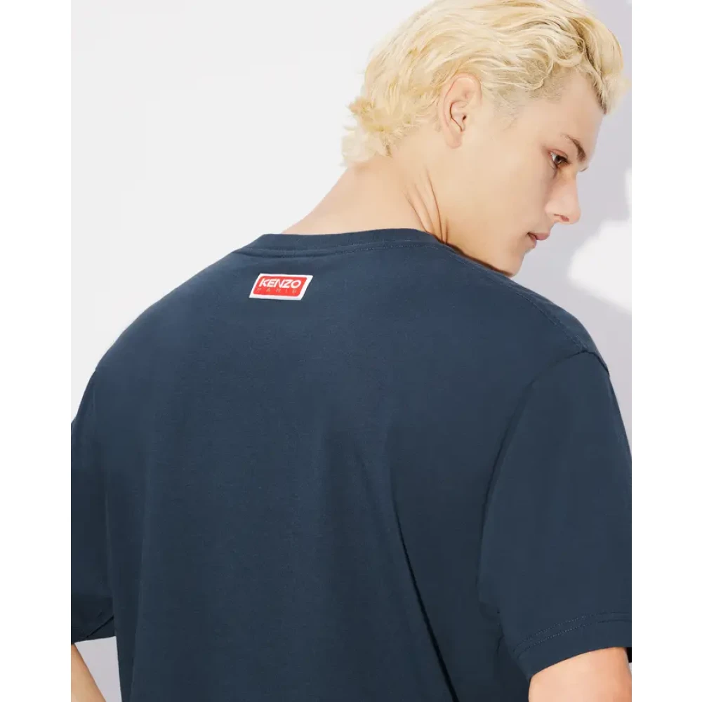 Kenzo Lucky Tiger Oversize T-shirt Blue Heren