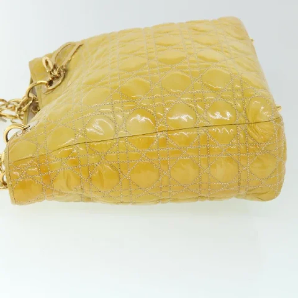 Dior Vintage Pre-owned Leather totes Yellow Dames