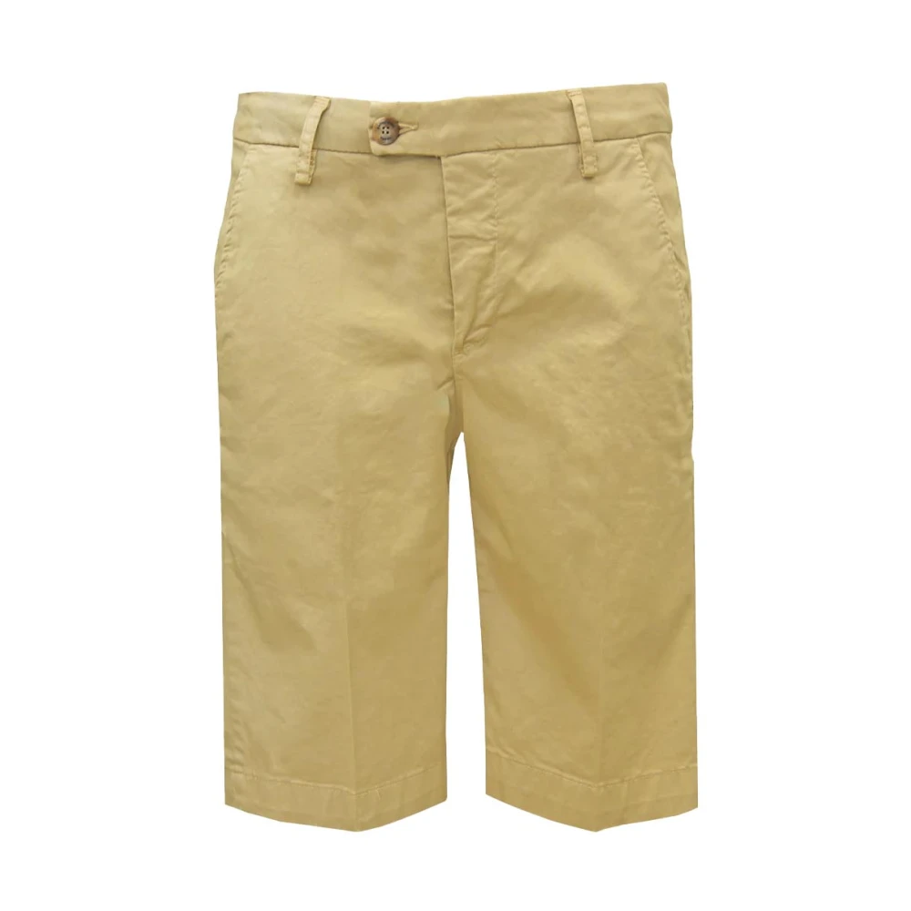 Entre amis Lichte katoenen chino Bermuda shorts Beige Heren