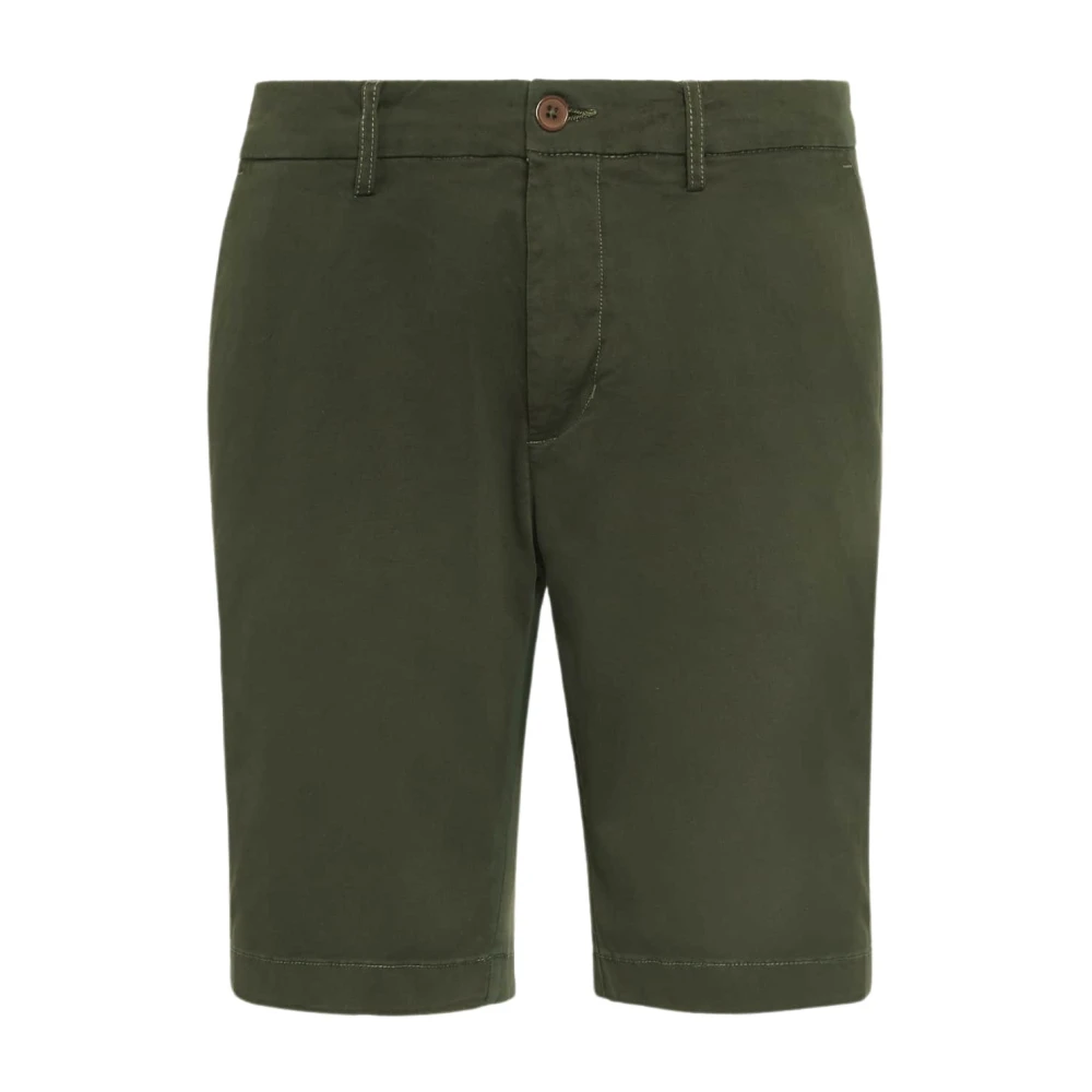 Boggi Milano Stretch Gabardine Short Green Heren