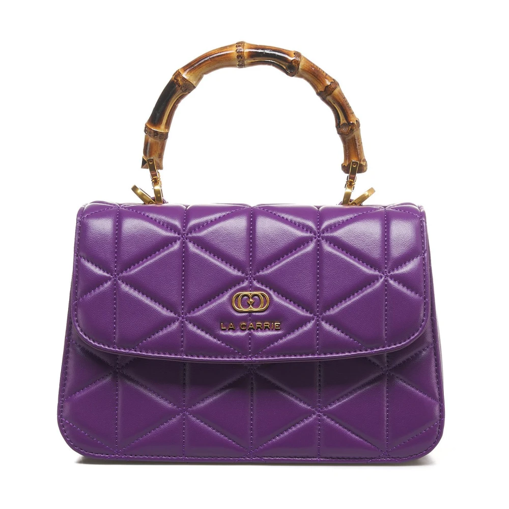 La Carrie Paarse Leren Handtas Upgrade Stijl Chic Purple Dames