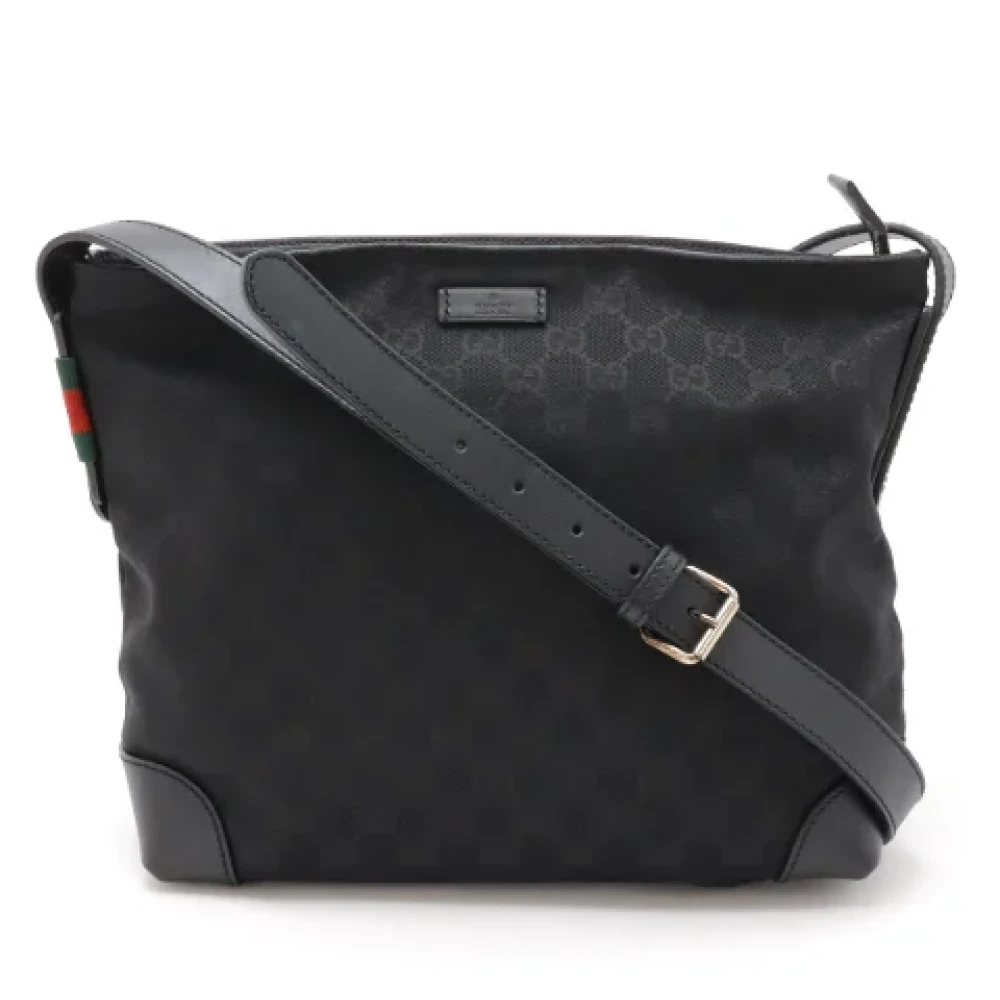 Gucci Vintage Pre-owned Canvas crossbody-bags Black Dames