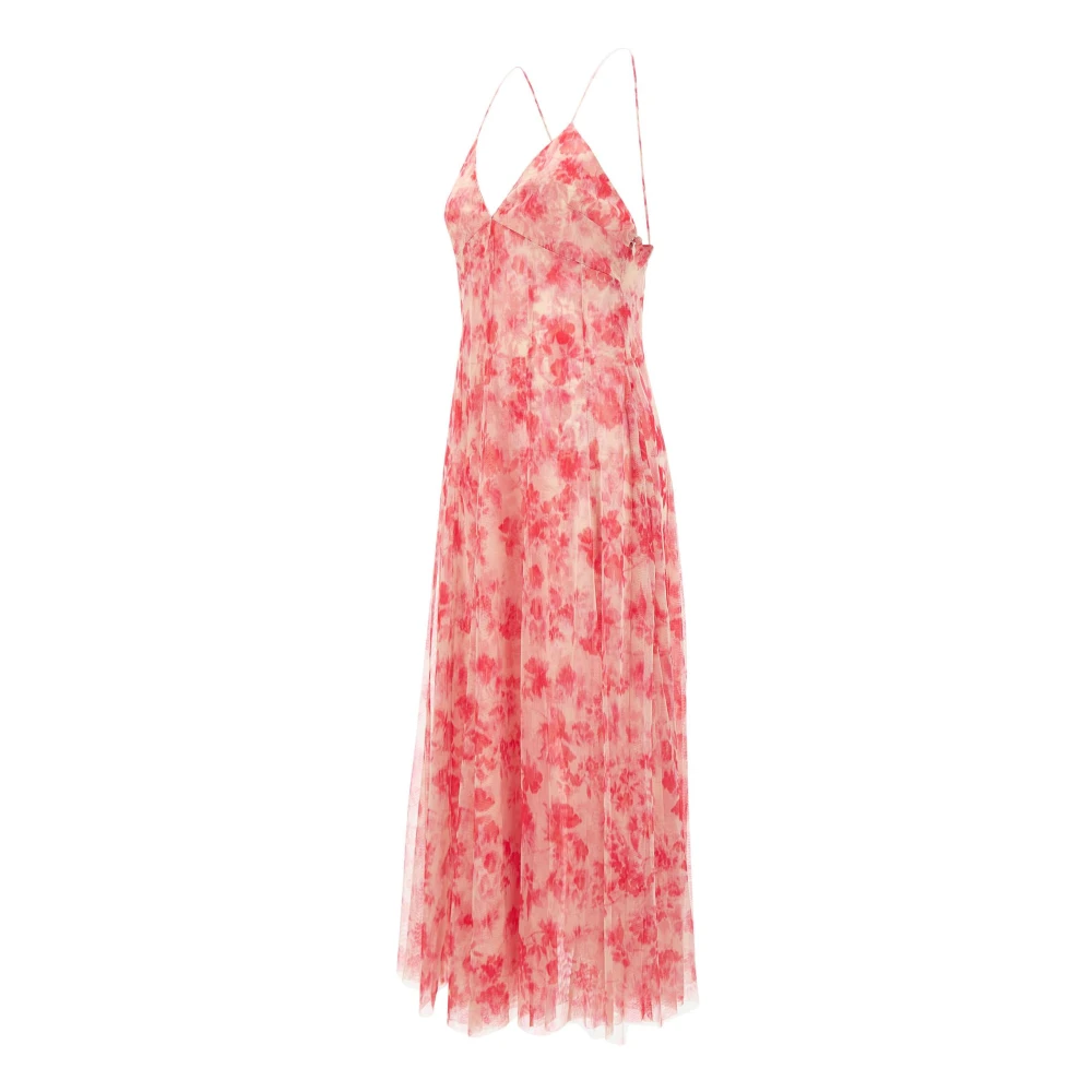 Philosophy di Lorenzo Serafini Bloemenprint Tule Jurk Roze Pink Dames