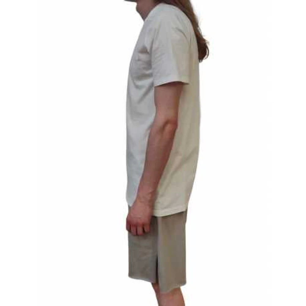 Rick Owens Wit Level T-shirt met korte mouwen White Heren