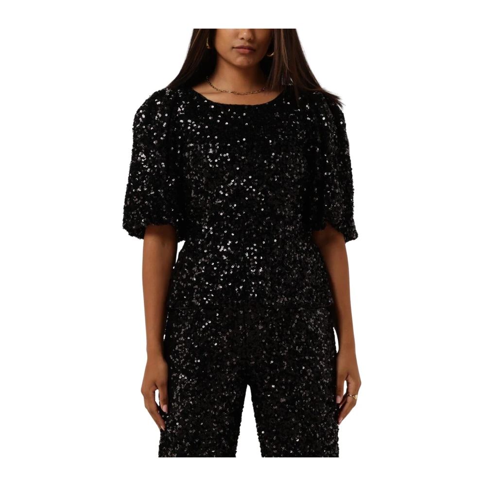 Harper & Yve Dames Marsja-ls Tops & T-shirts Black Dames