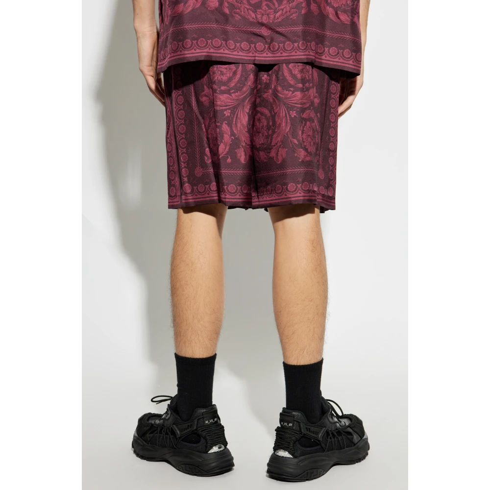Versace Zijden shorts Red Heren