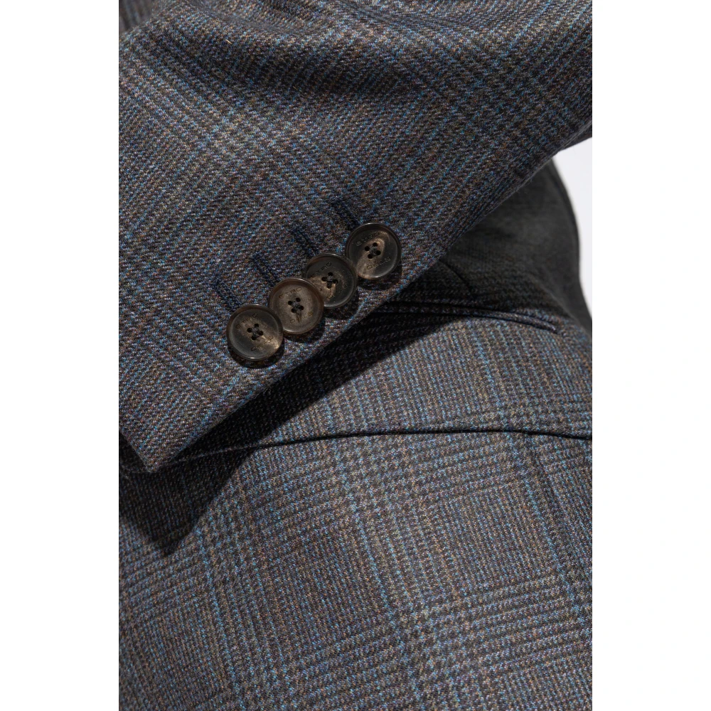 ETRO Geruit Patroon Pak Multicolor Heren