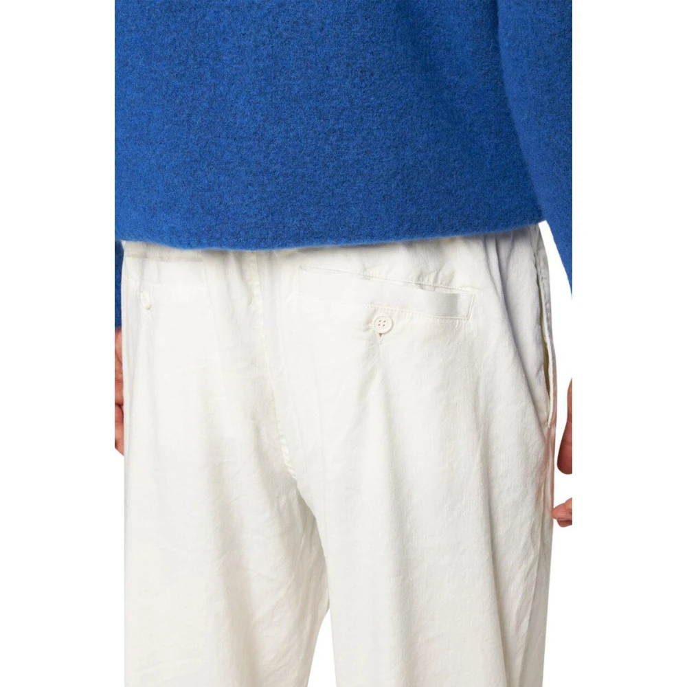 Orlebar Brown Boterbloem Linnenmix Relaxte Pasvorm Broek White Heren