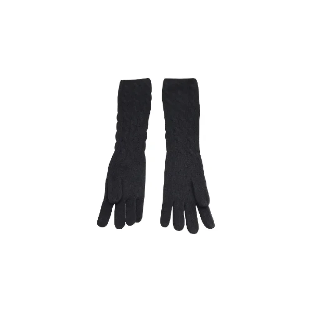 Ralph Lauren Pre-owned Wool gloves Black Unisex