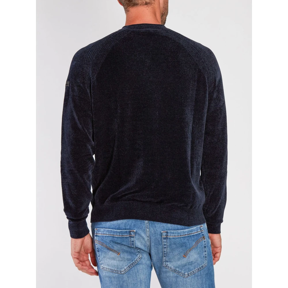 RRD Blauwe trui met elastische manchetten Blue Heren