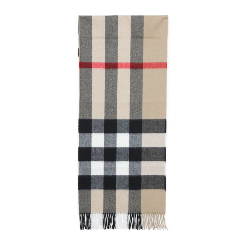 Burberry Neutrale Kasjmier Sjaal Beige Heren